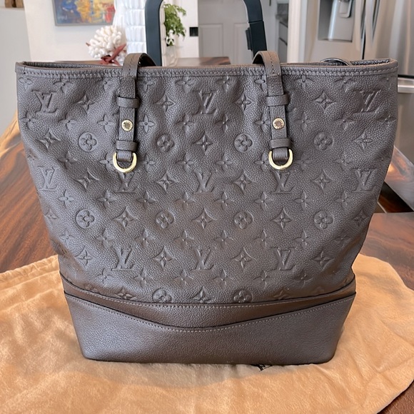Louis Vuitton Citadine Brown Emoreinte Tote Bag with Zippered Pouch - Picture 11 of 11